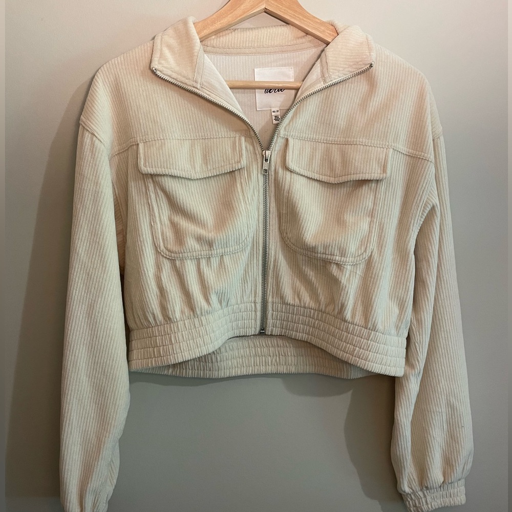 Aerie groove-on velour zip sweatshirt